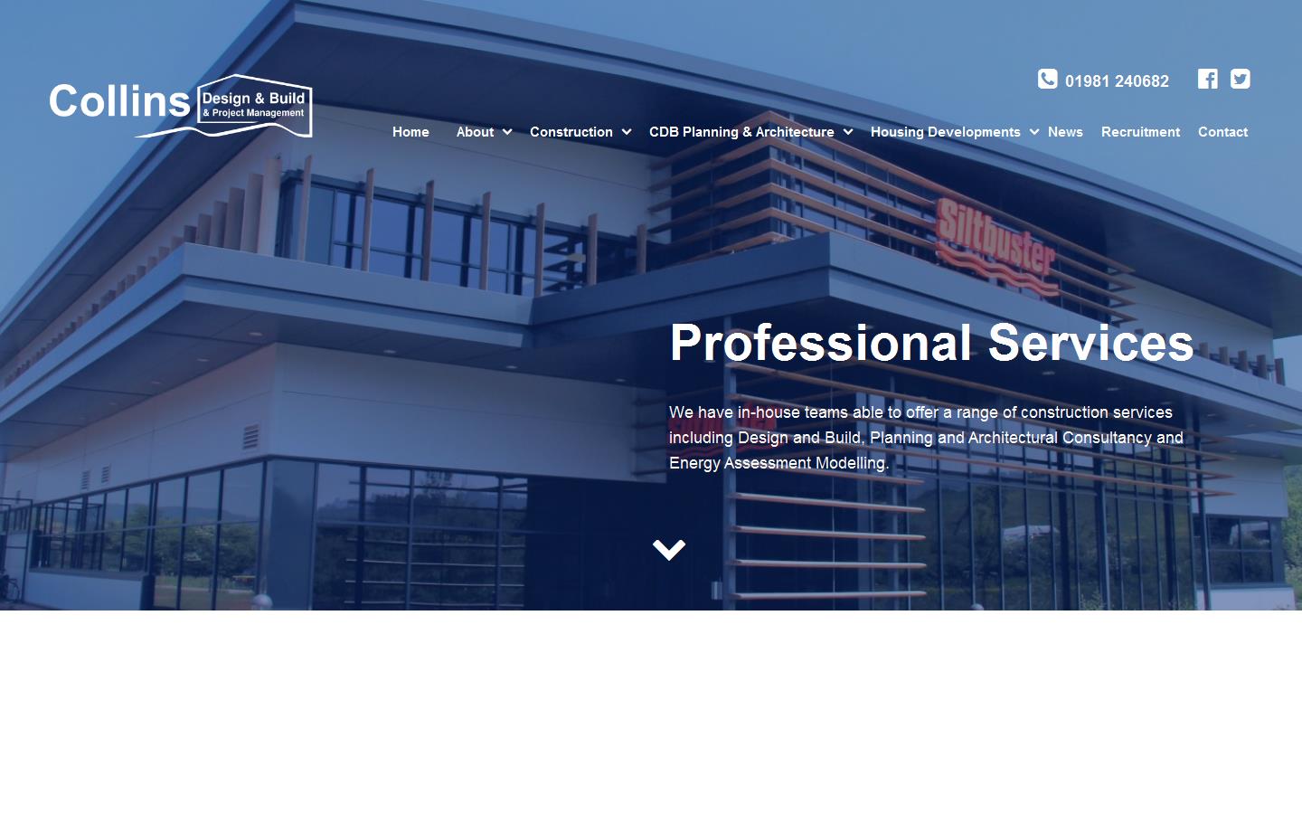 Collins Design & Build Ltd Website