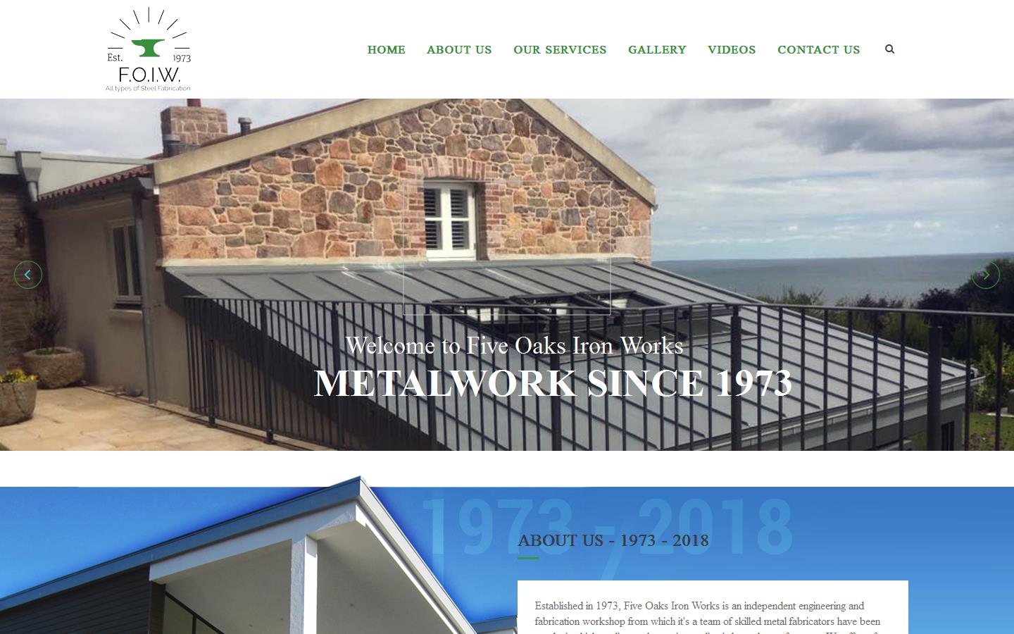 Five Oaks Ironworks Jersey Ltd Website