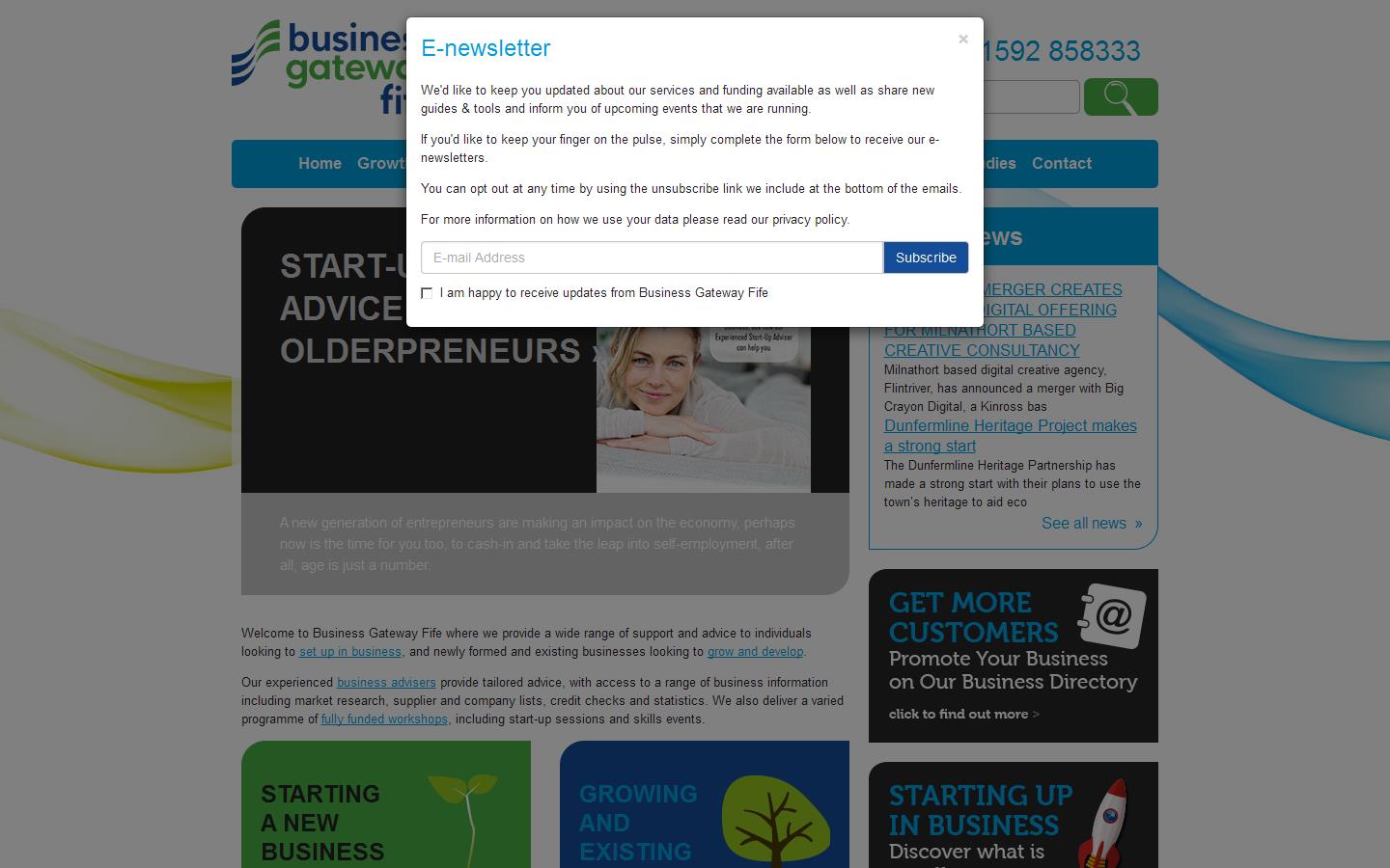 Business Gateway Fife Website