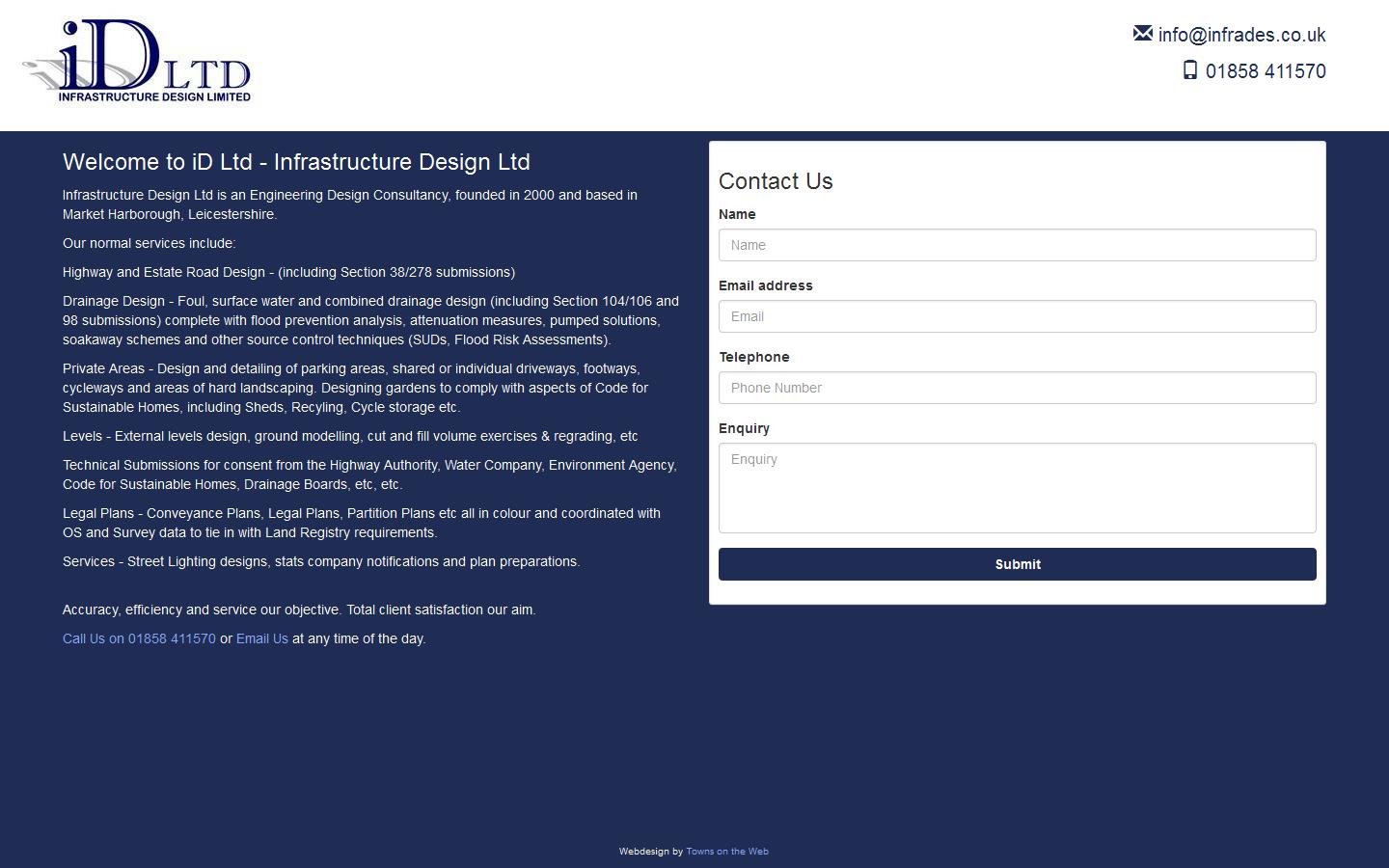 Infrastructure Design Website