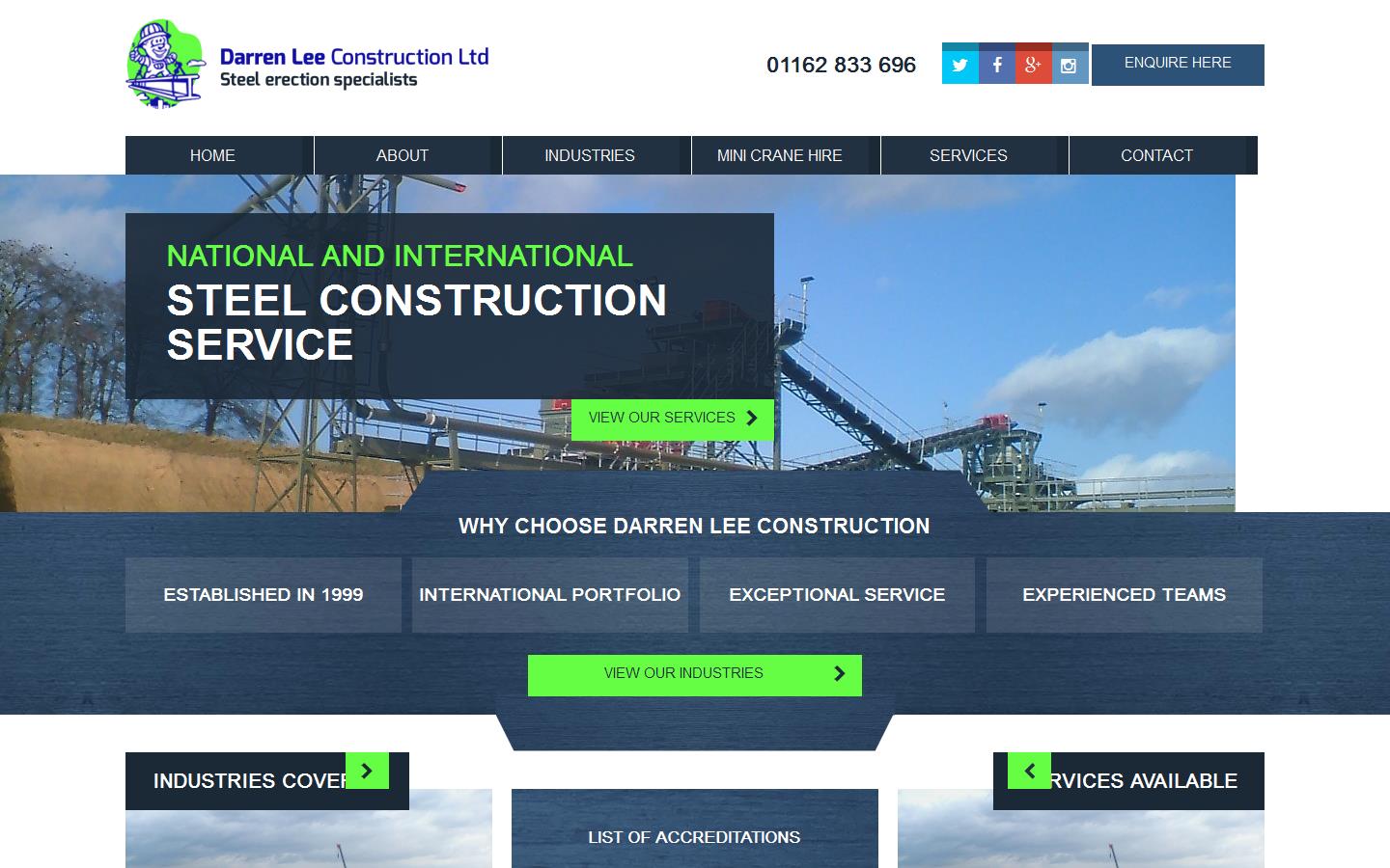 Darren Lee Construction Ltd Website
