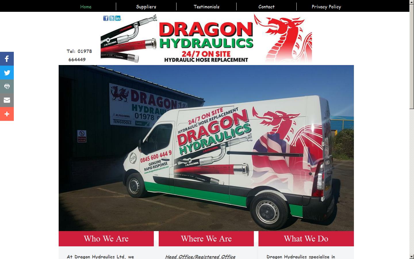 Dragon Hydraulics Website