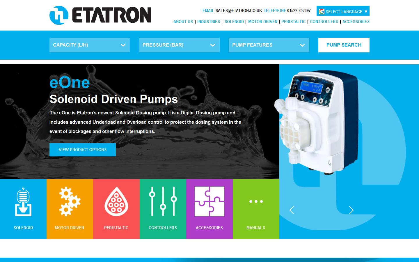 Etatron Website