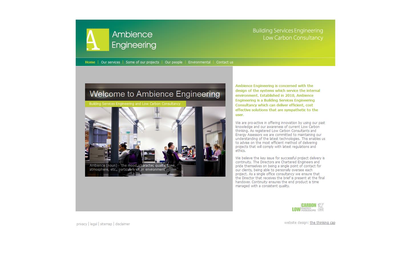 Ambience Engineering Website