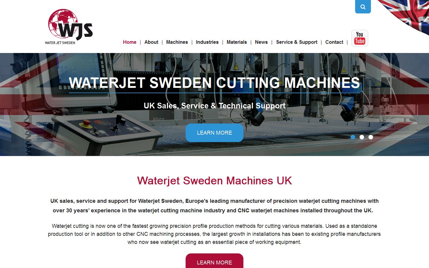 Water Jet Sweden Website
