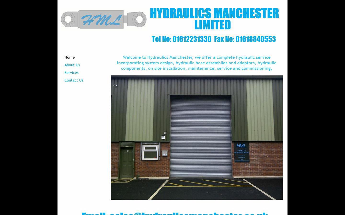 Hydraulics Manchester Ltd Website