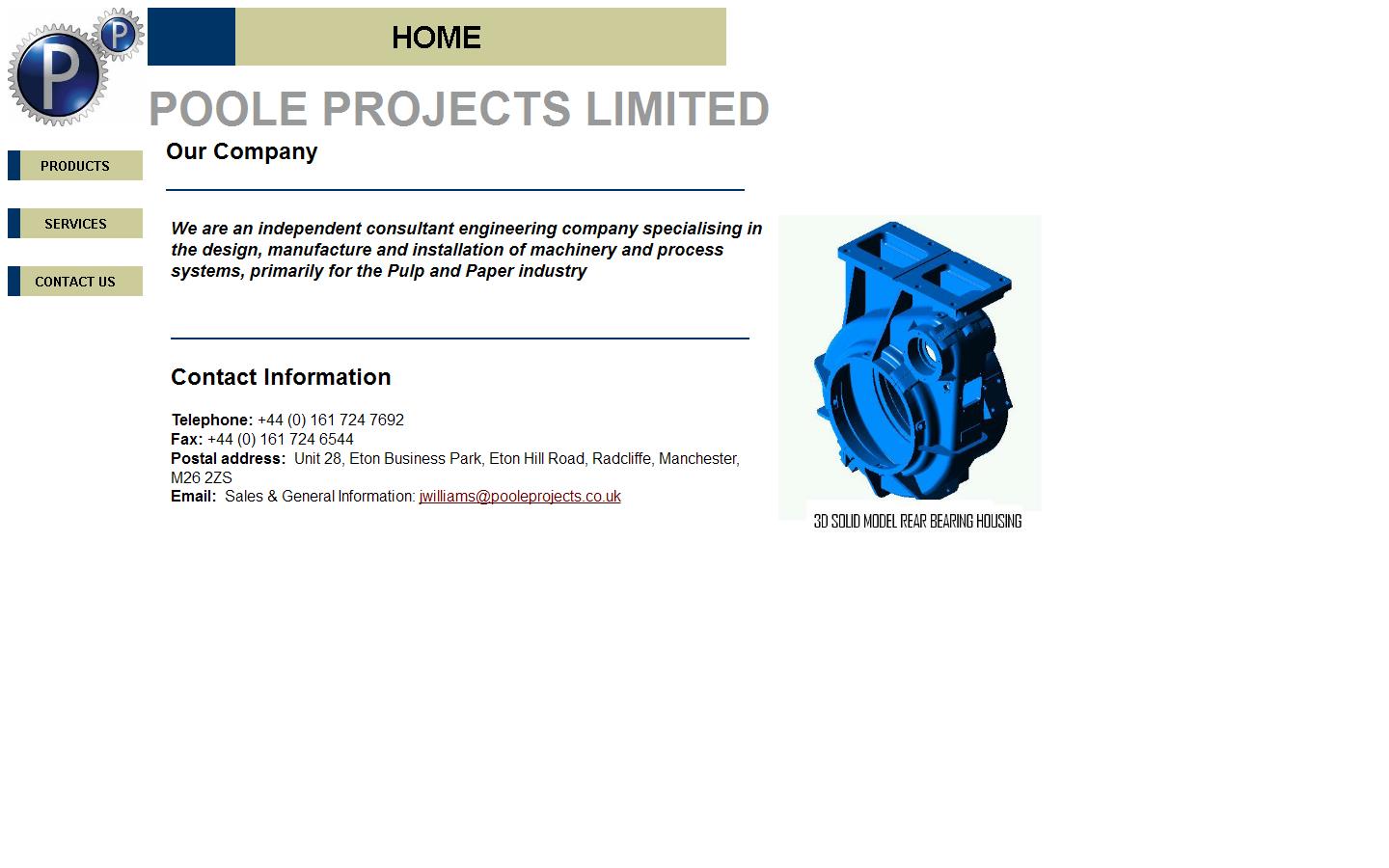 Poole Projects Ltd Website
