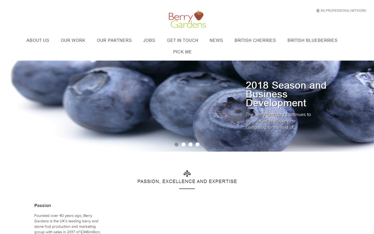 Berry Gardens Website