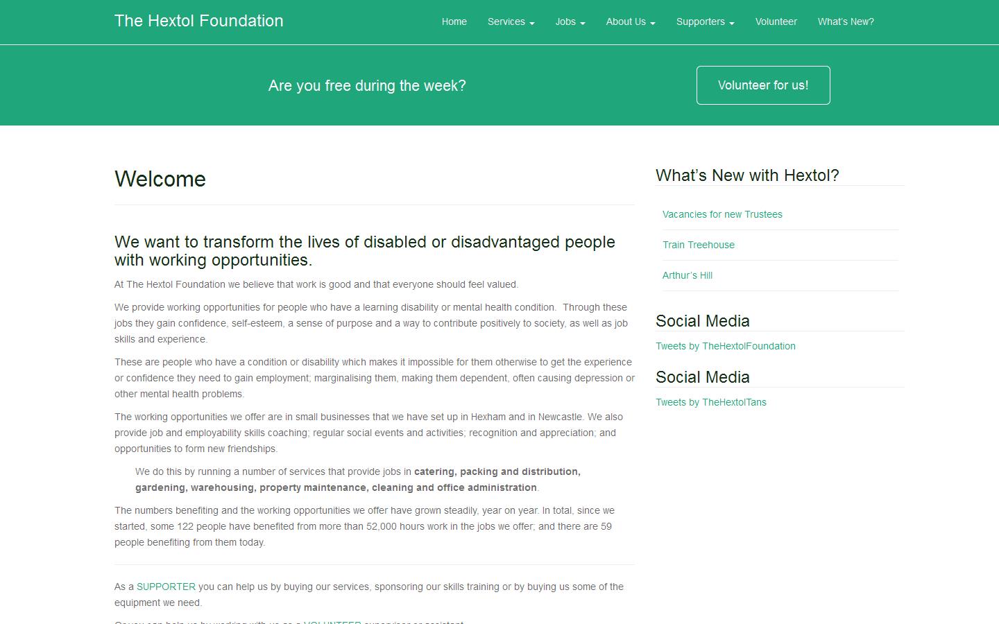 The Hextol Foundation Website