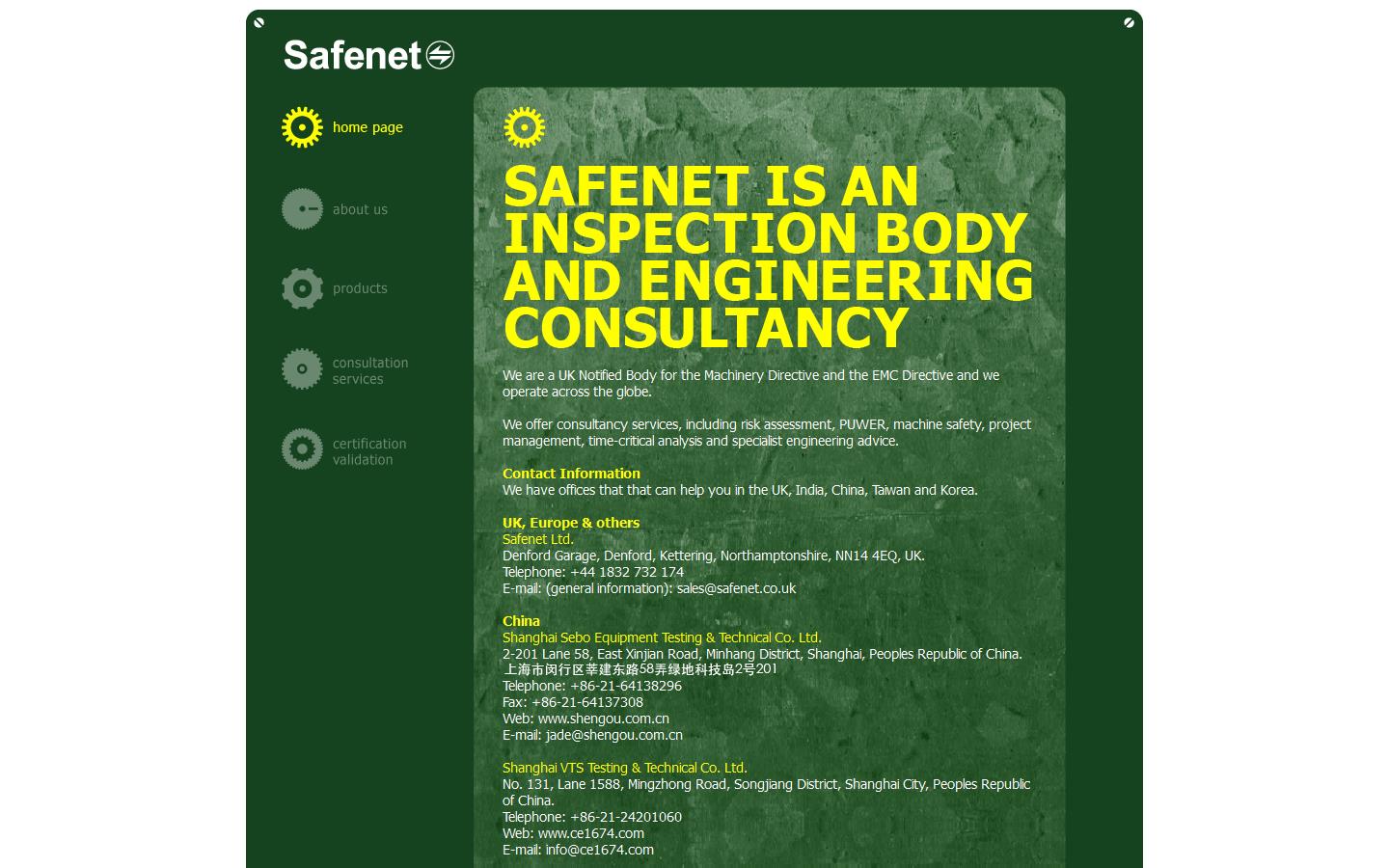 Safenet Ltd Website