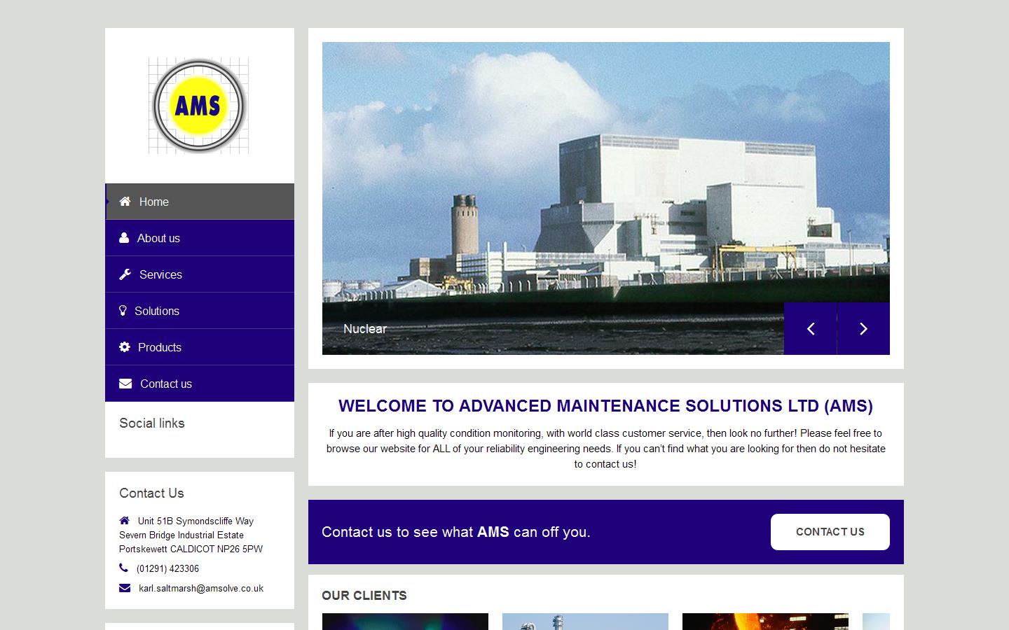 Advanced Maintenance Solutions Website