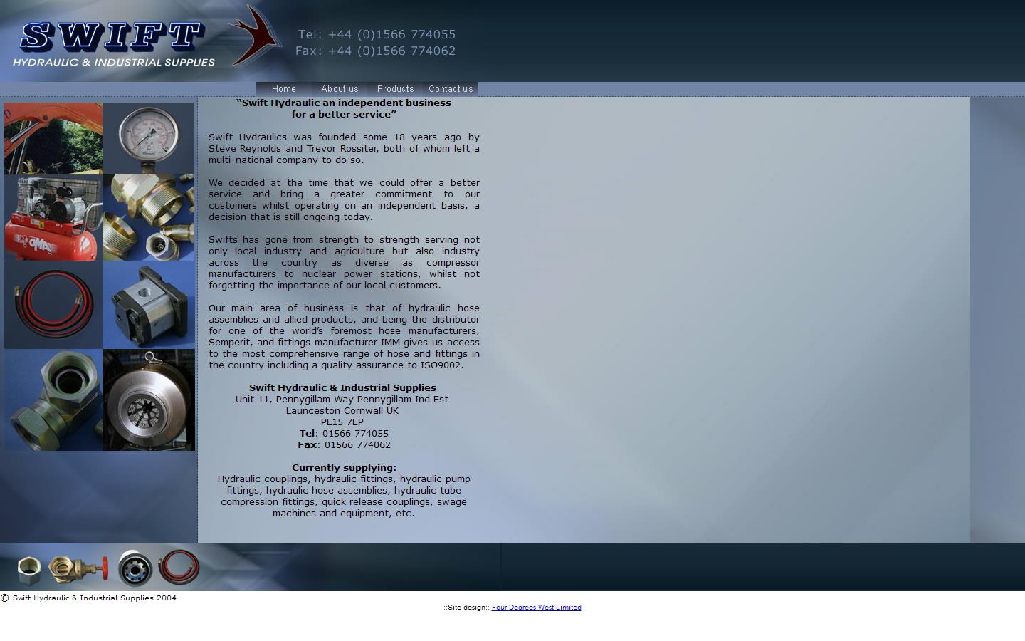 Swift Hydraulic & Industrial Supplies Website