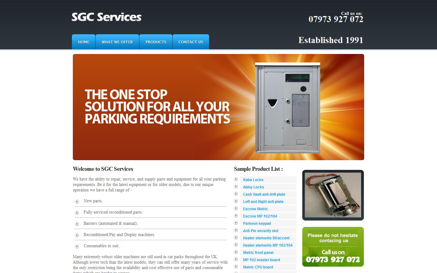S G C Services UK Ltd Website