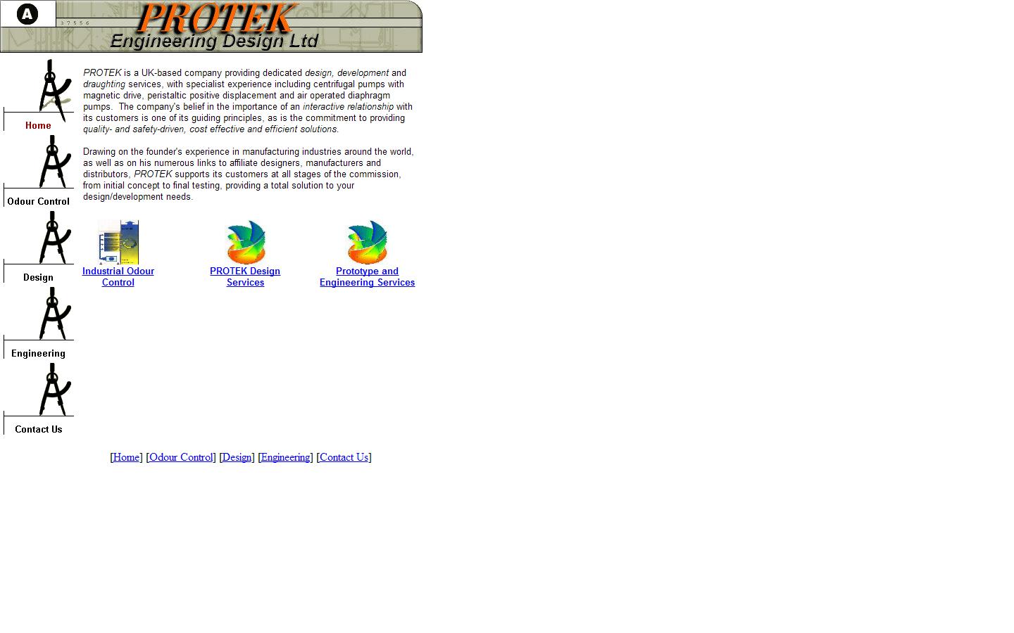 Protek Design & Engineering Ltd Website