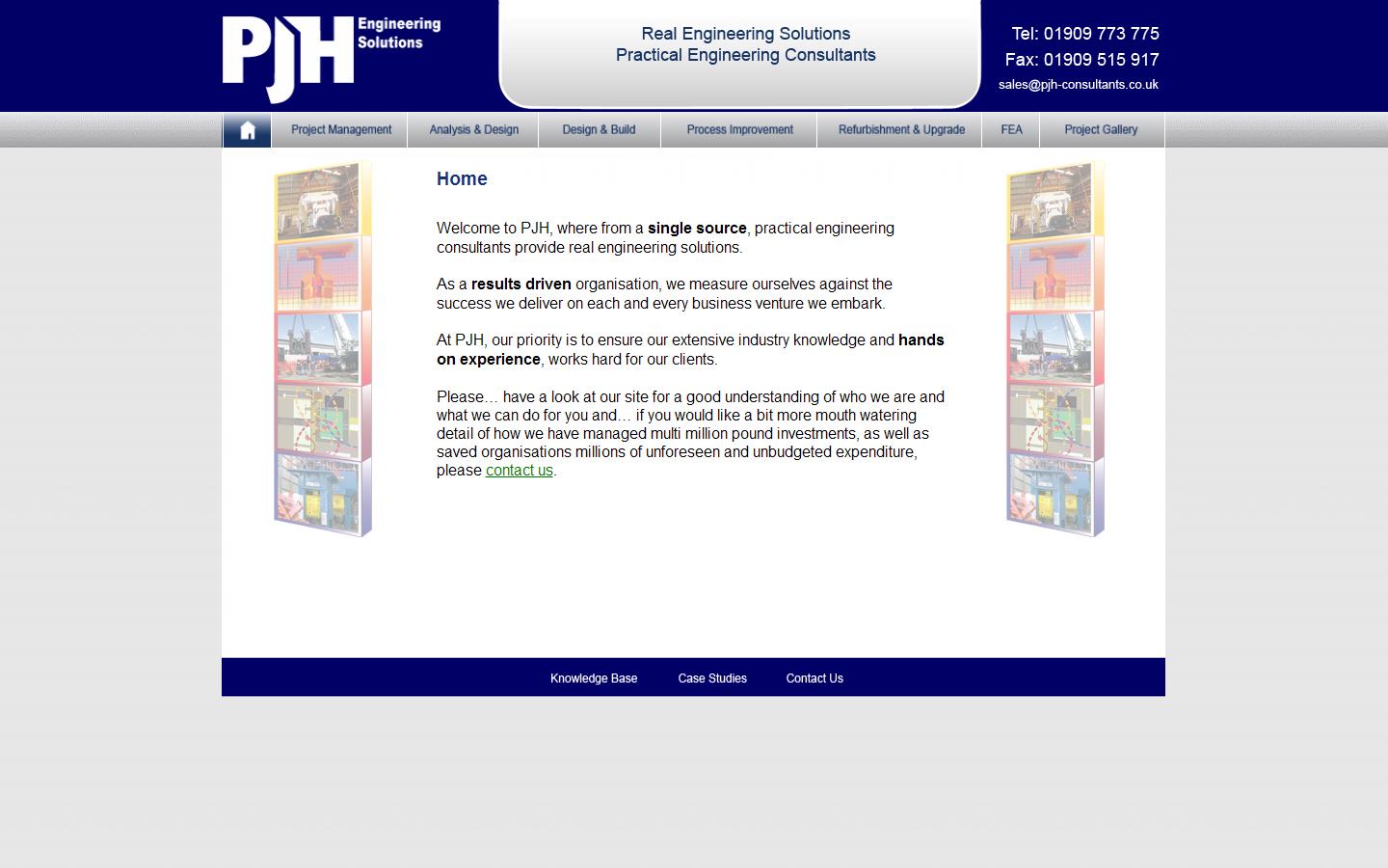 P J H Engineering Solutions Website