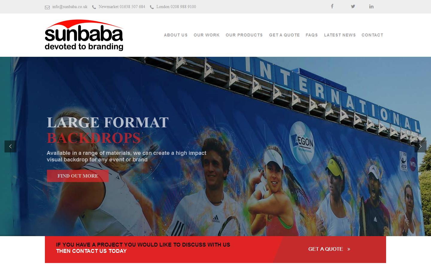 Sunbaba Sreens Website