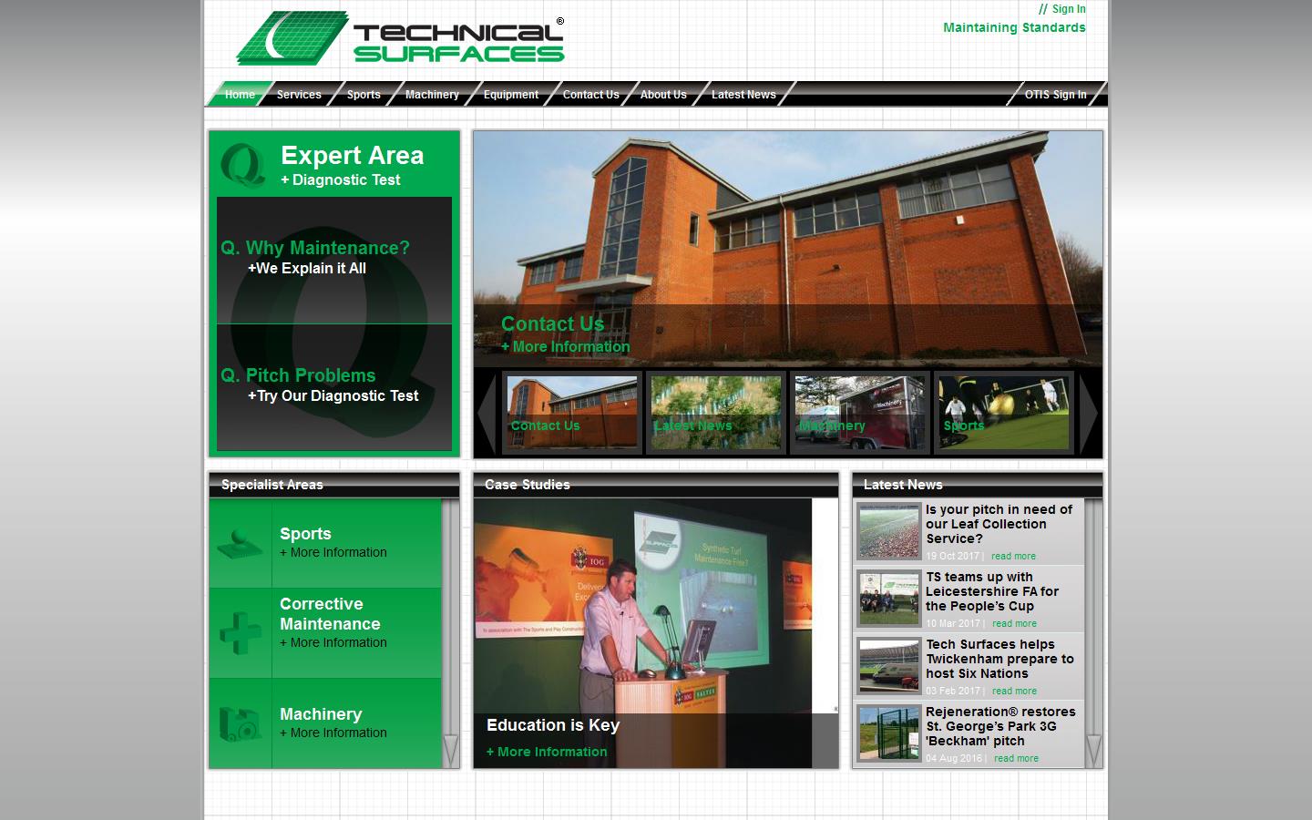 Technical Surfaces Website