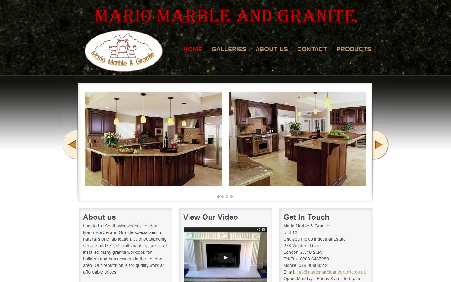 Mario Marble & Granite Website