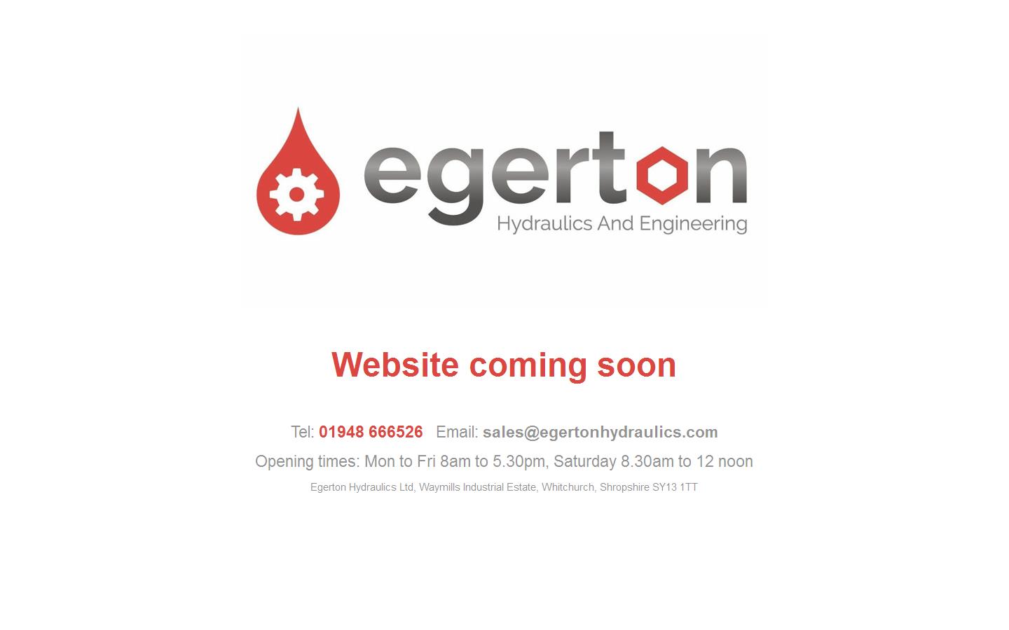 Egerton Hydraulics Website