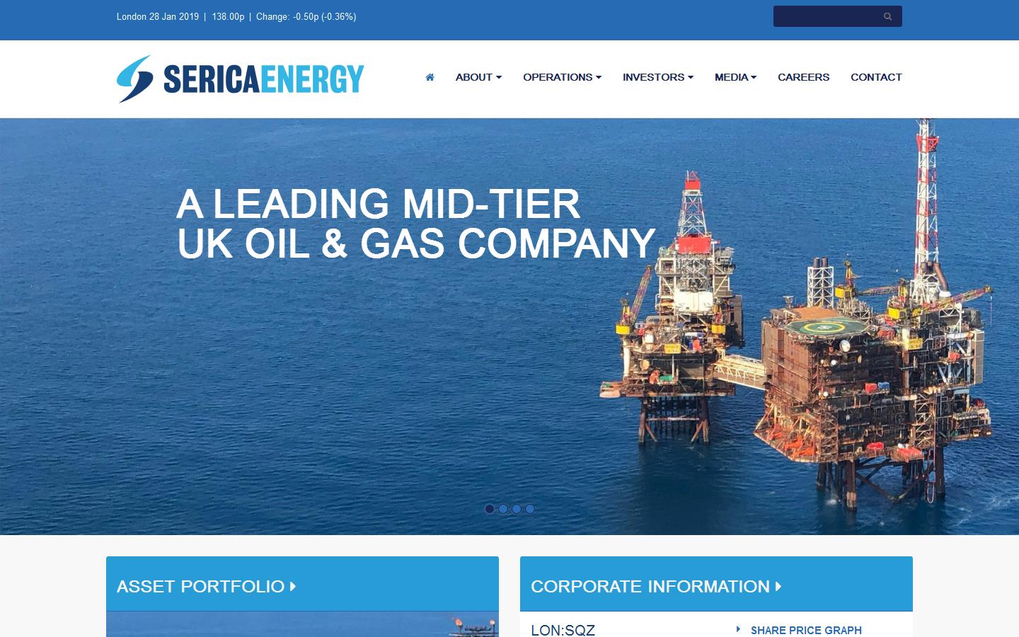 Serica Energy Website