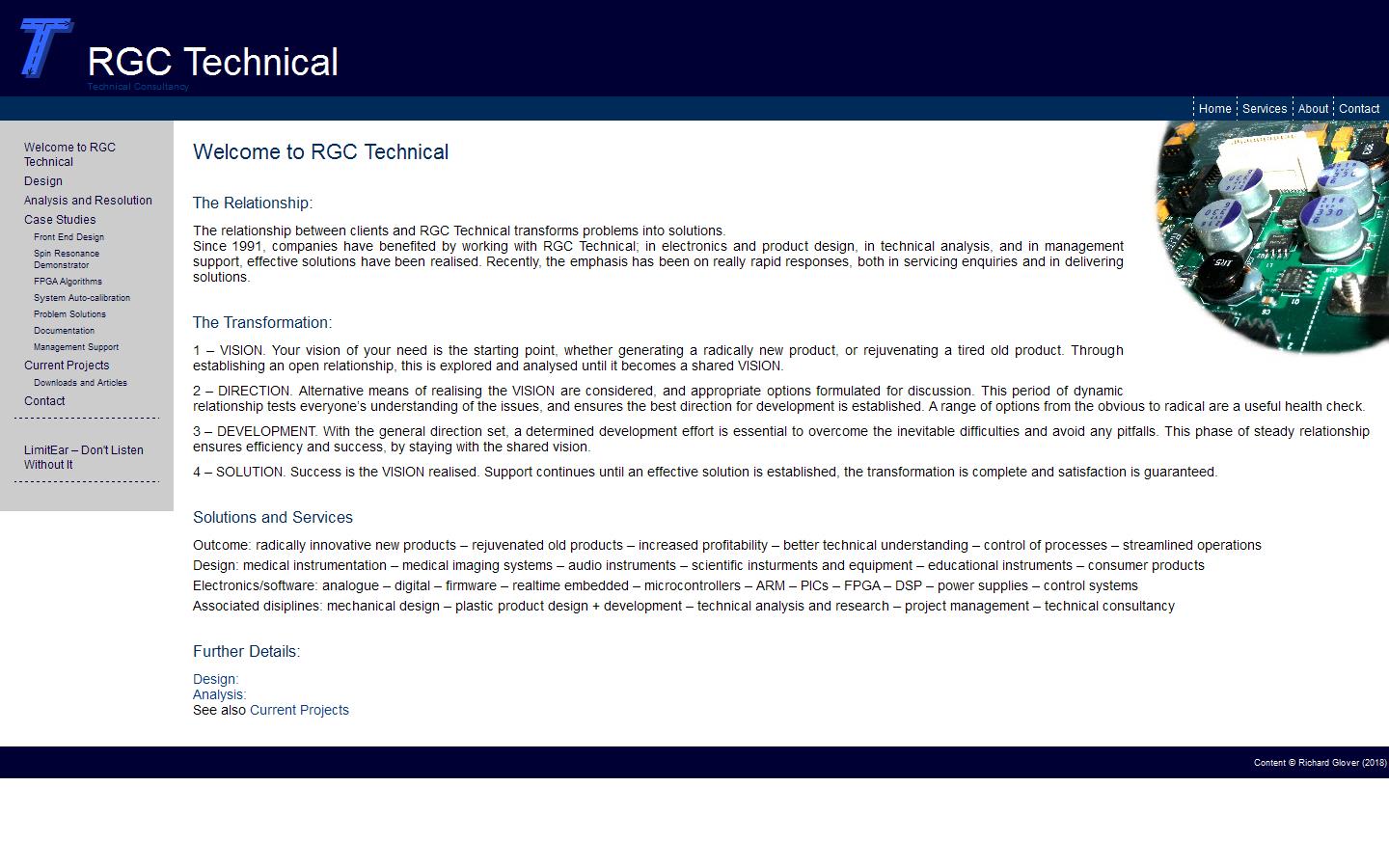 R G C Technical Website