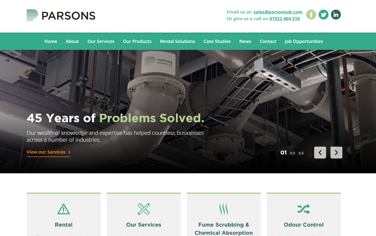 Parsons UK Website
