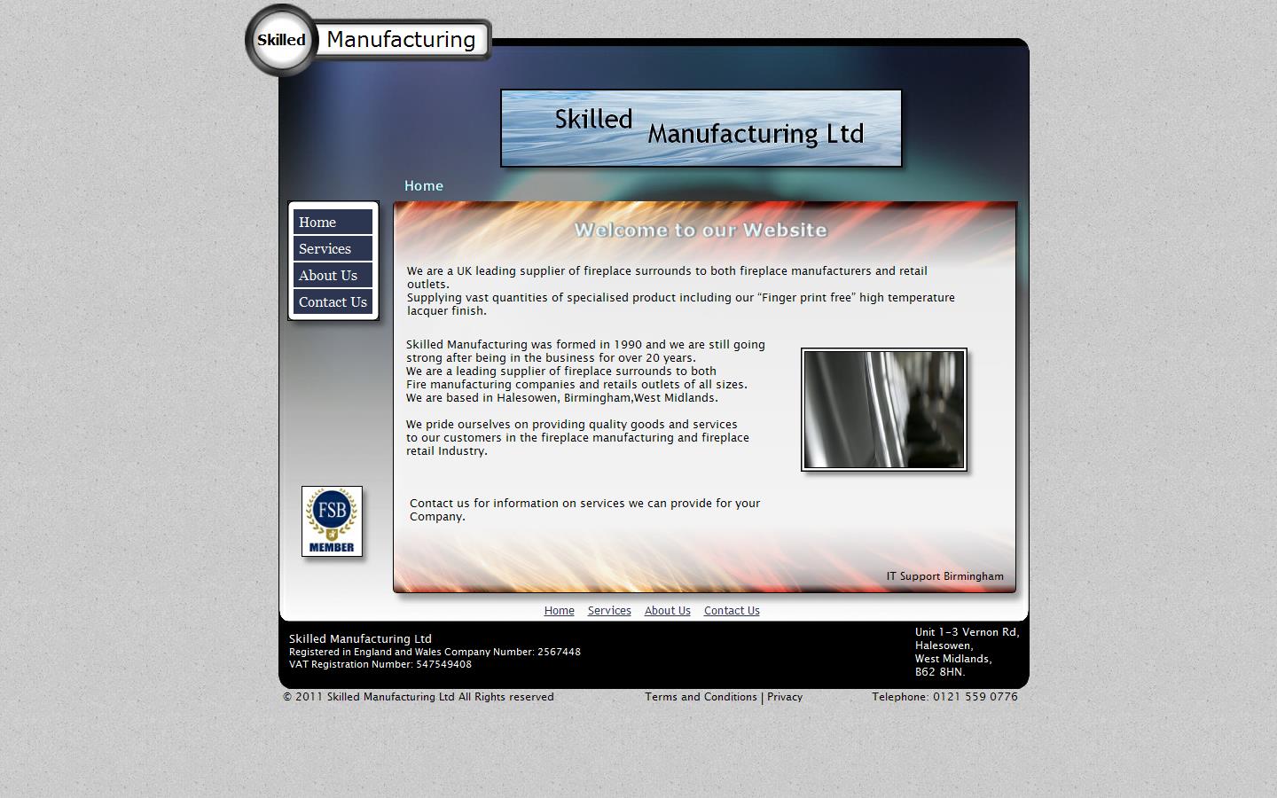 Skilled Manufacturing Ltd Website