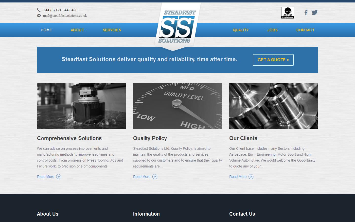 Steadfast Solutions Ltd Website