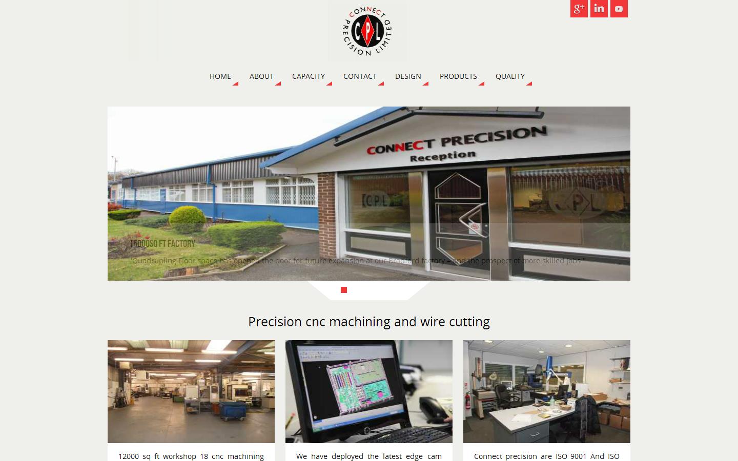 Connect Precision Ltd Website