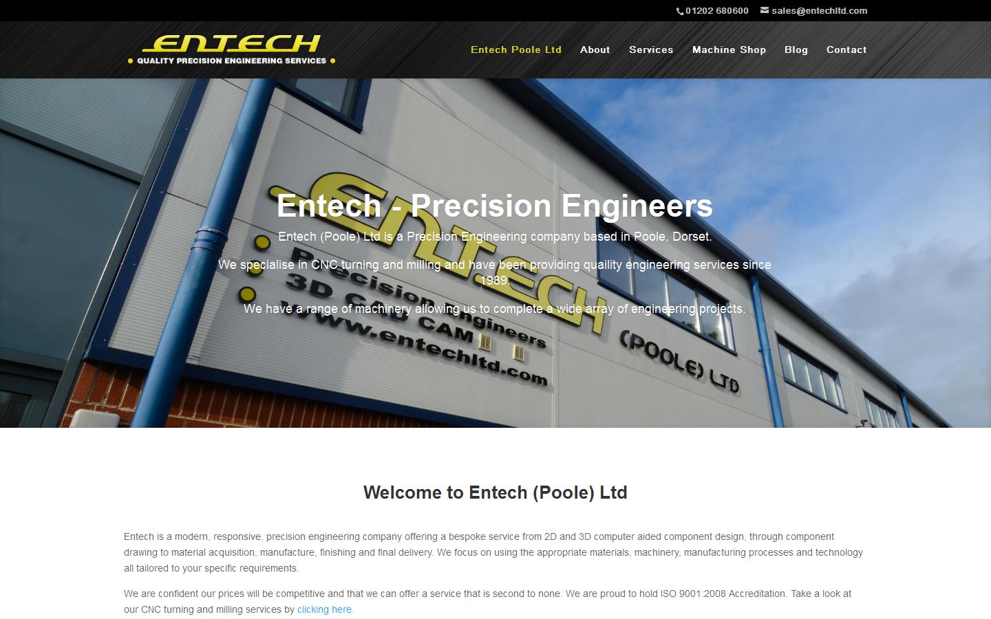 Entech Ltd Website