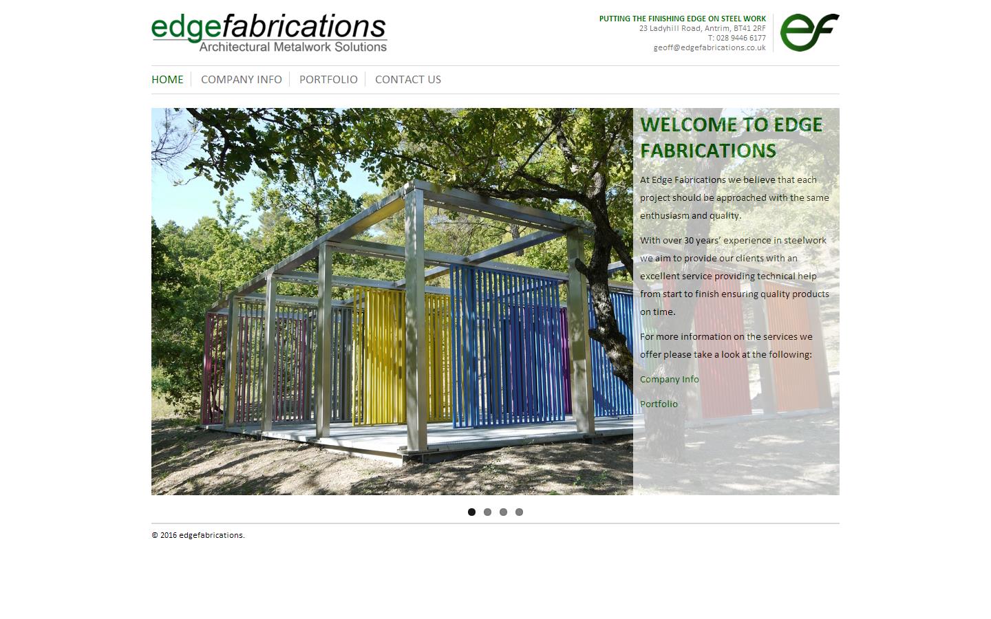 Edge Fabrications Website