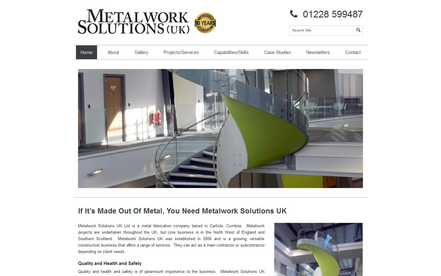 Metalwork Solutions UK Ltd Website