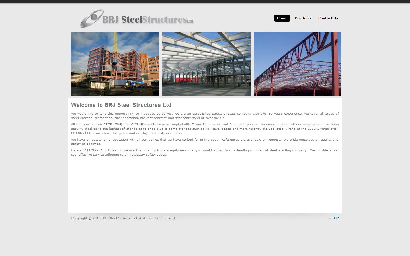B R J Steel Structures Ltd Website