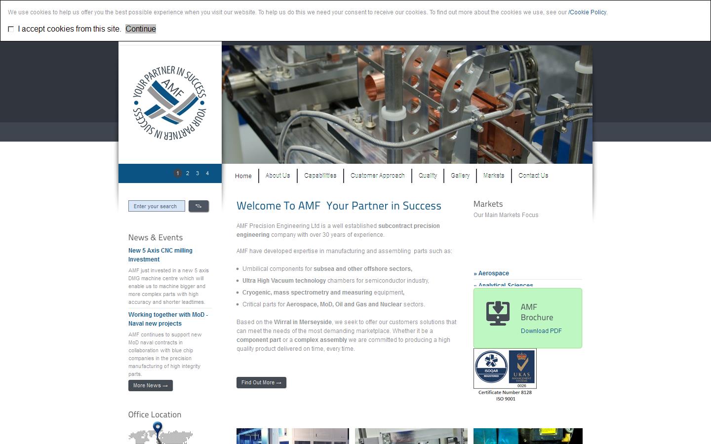 A M F Precision Engineering Ltd Website