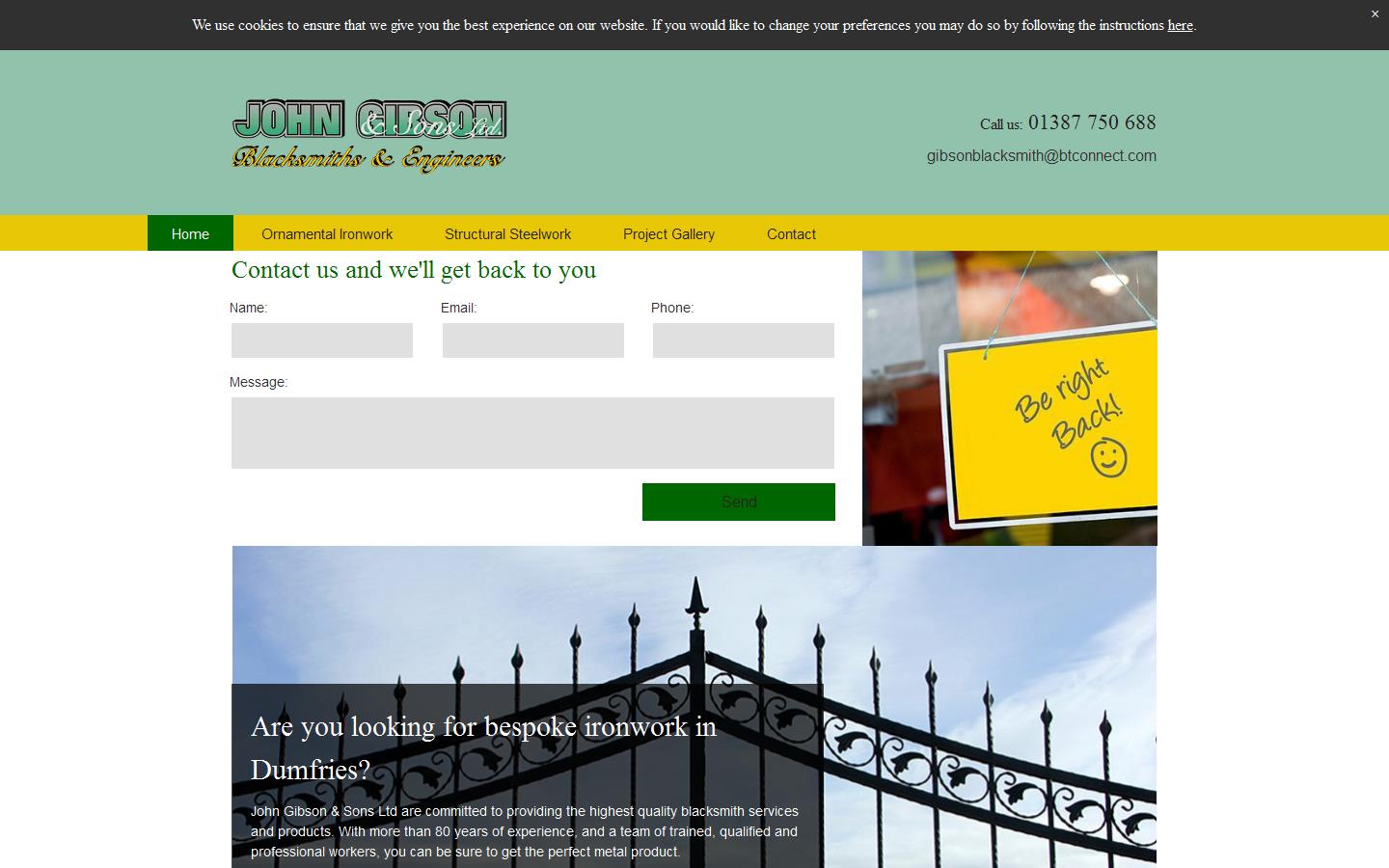 John Gibson & Sons Ltd Website