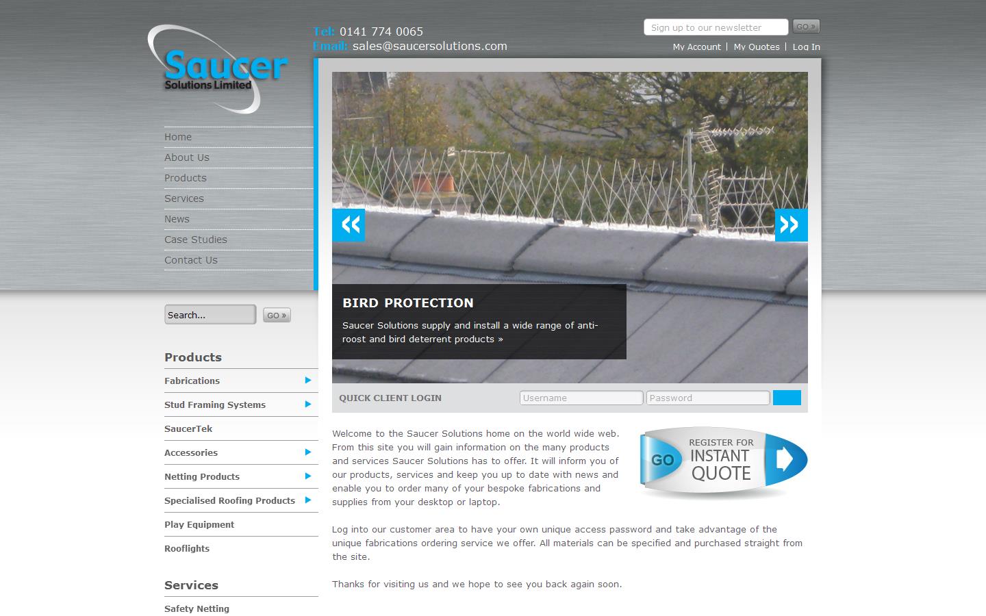 Saucer Solutions Ltd Website