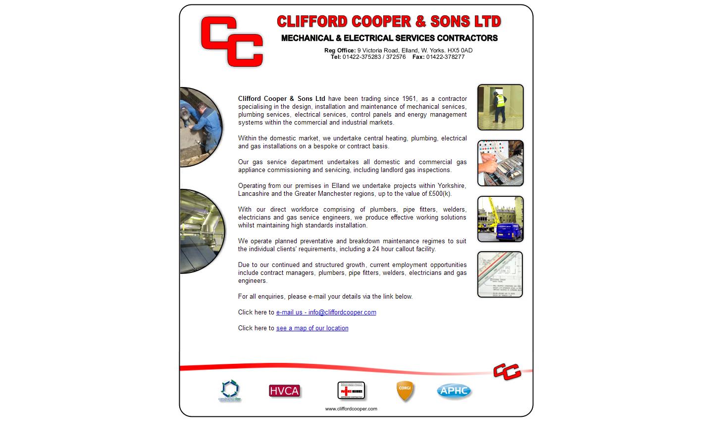 Clifford Cooper & Sons Ltd Website