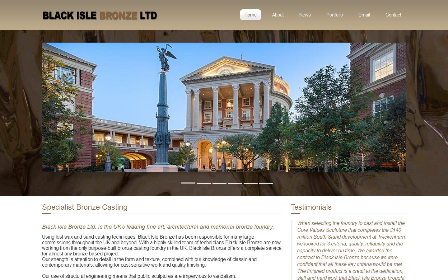 Black Isle Bronze Ltd Website