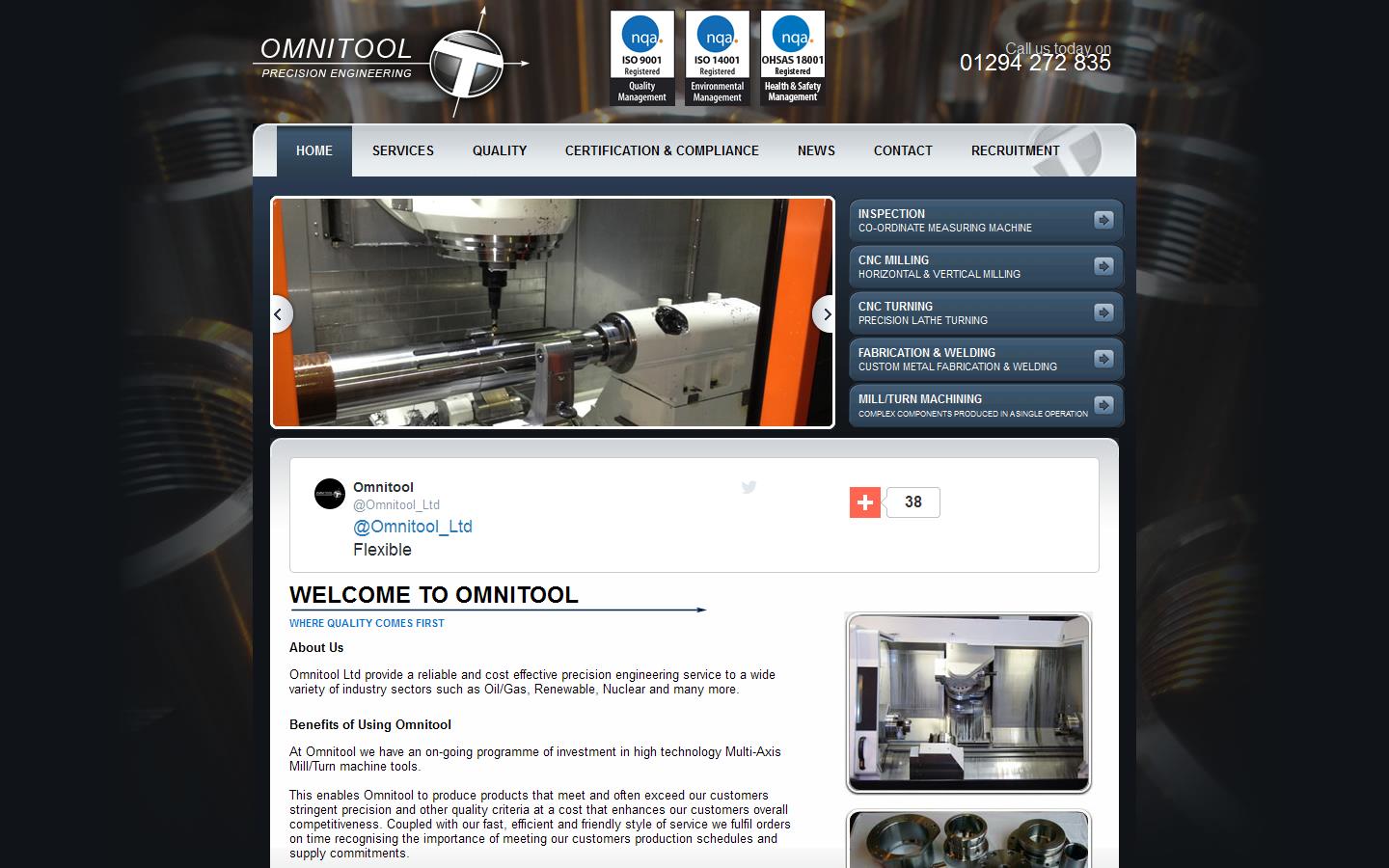 Omnitool Precision Engineering Website