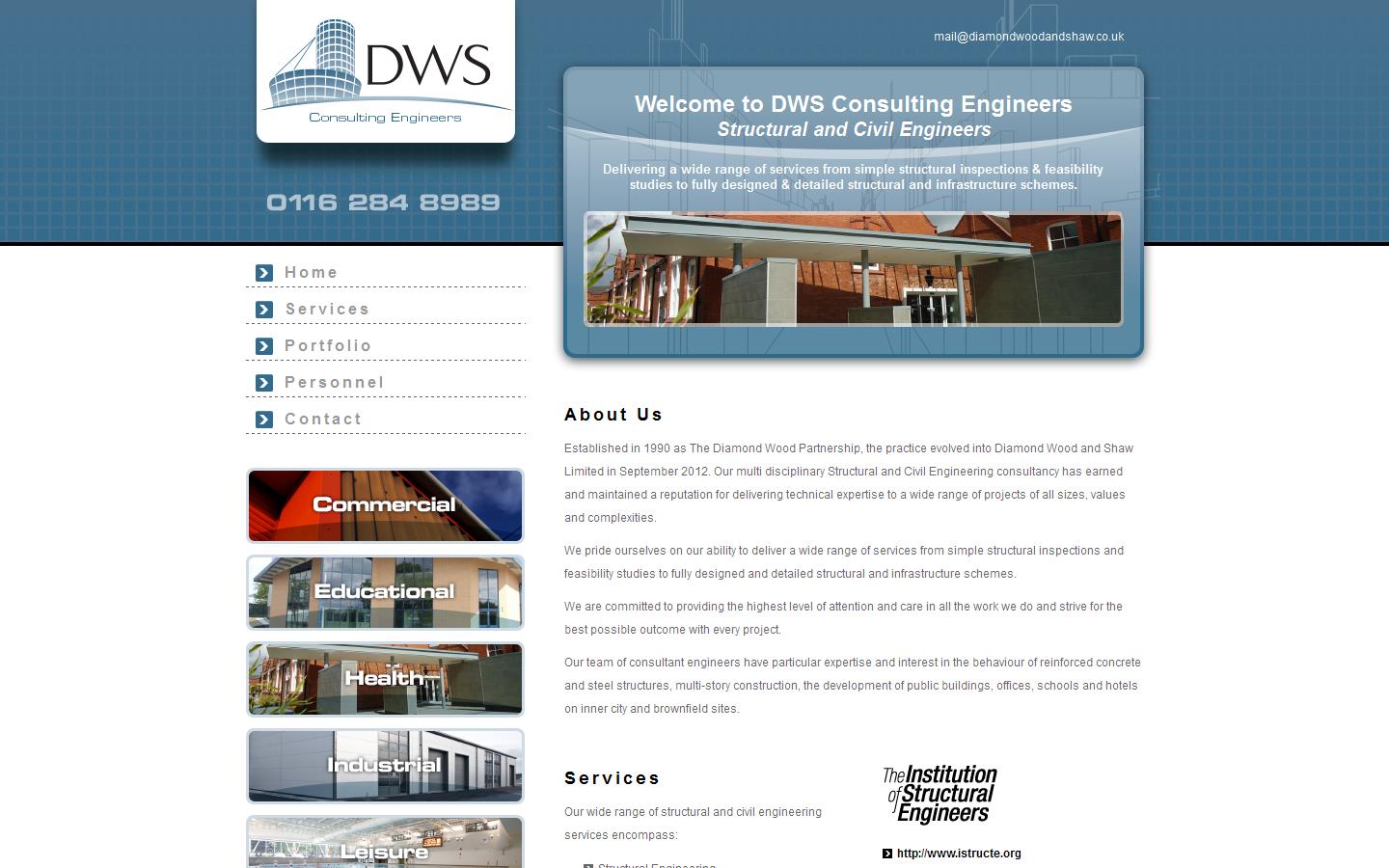 Diamond Wood & Shaw Ltd Website