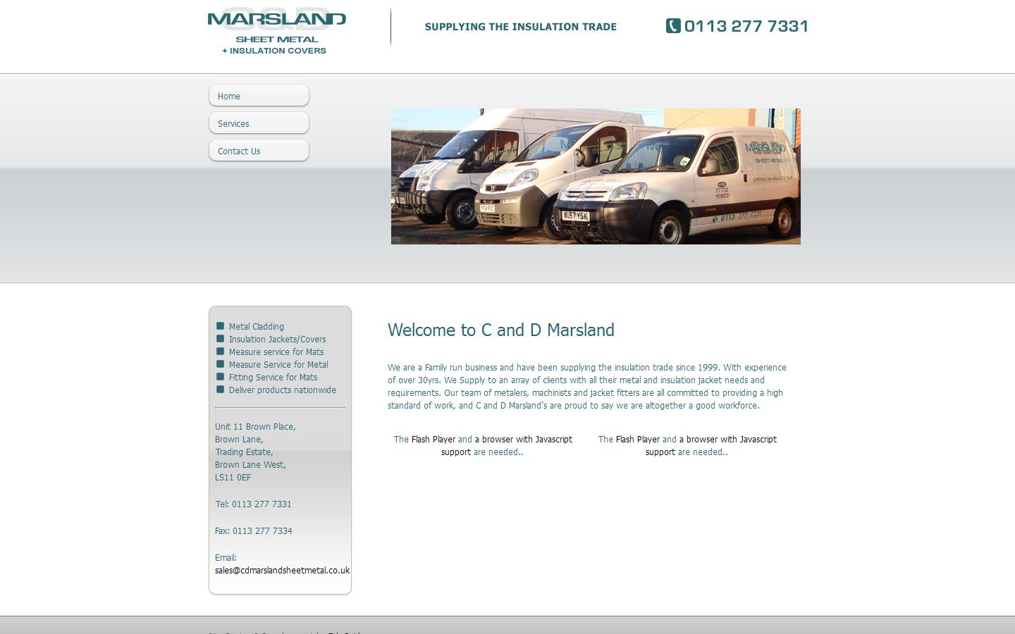 C & D Marsland Website