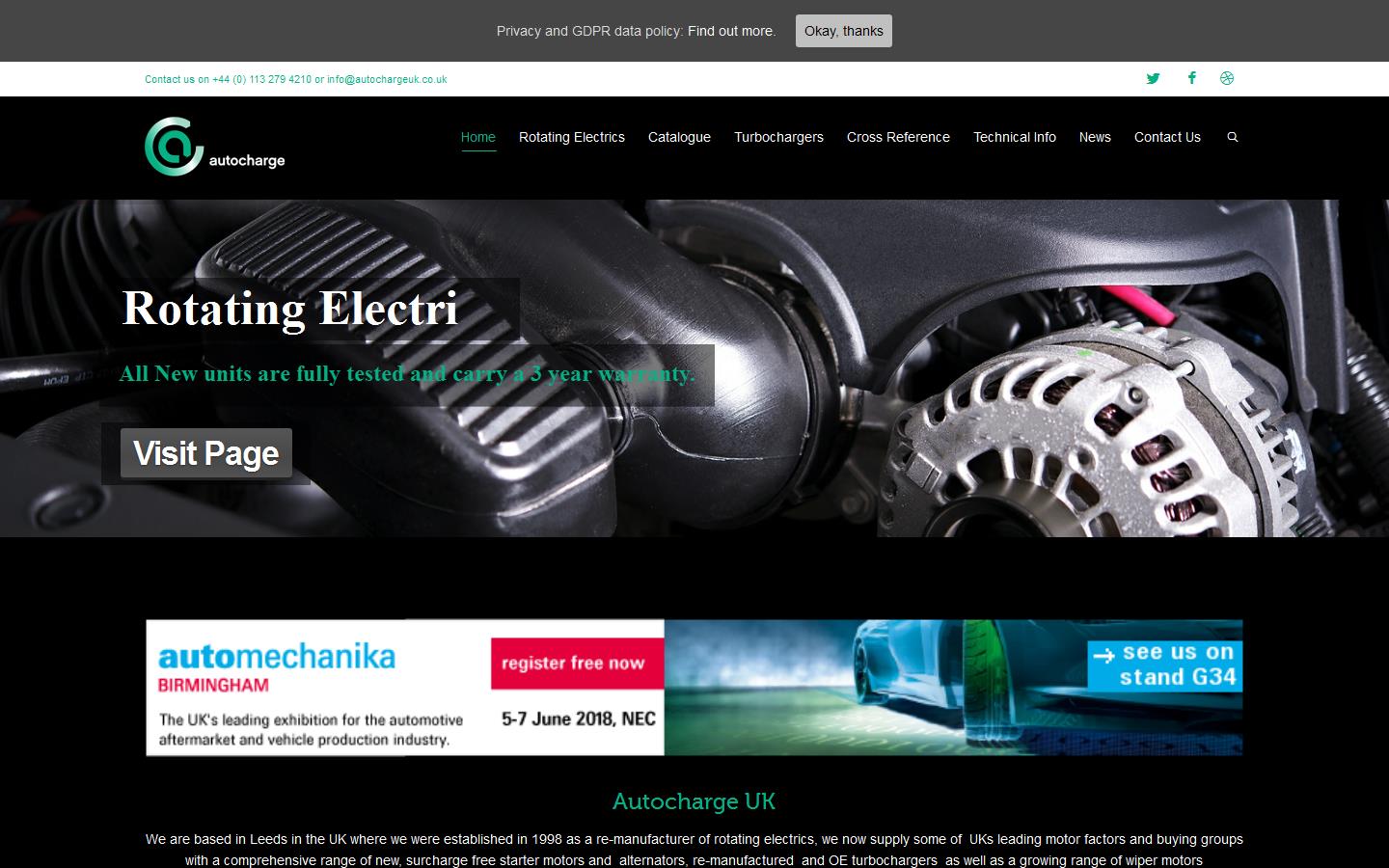 Auto-charge UK Ltd Website