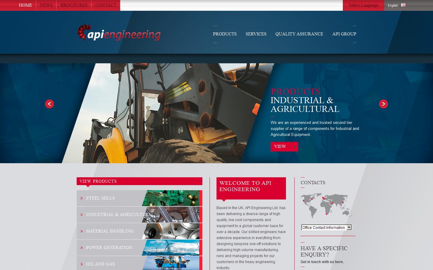 A P I Engineering Ltd Website