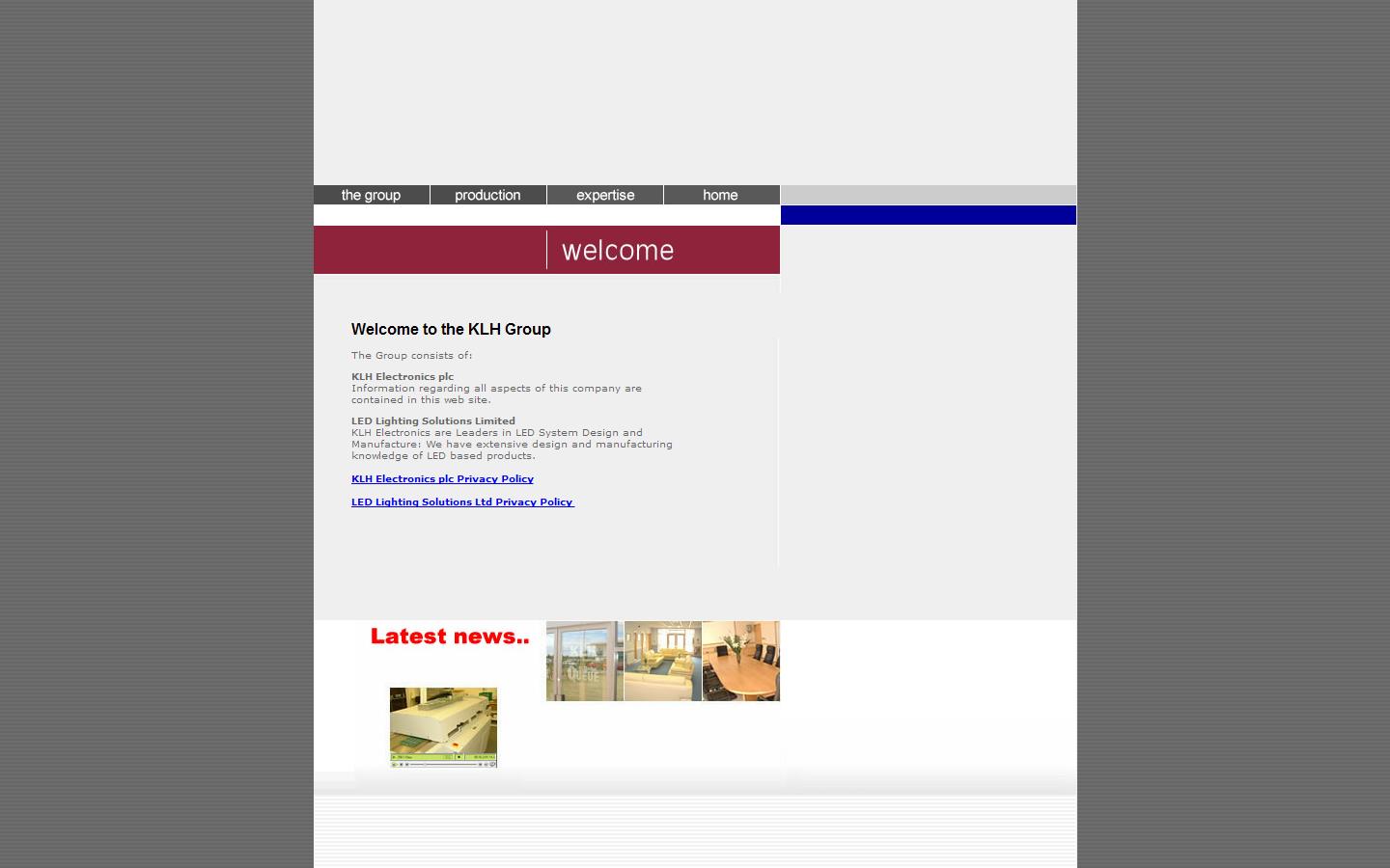 K L H Electronics Plc Website