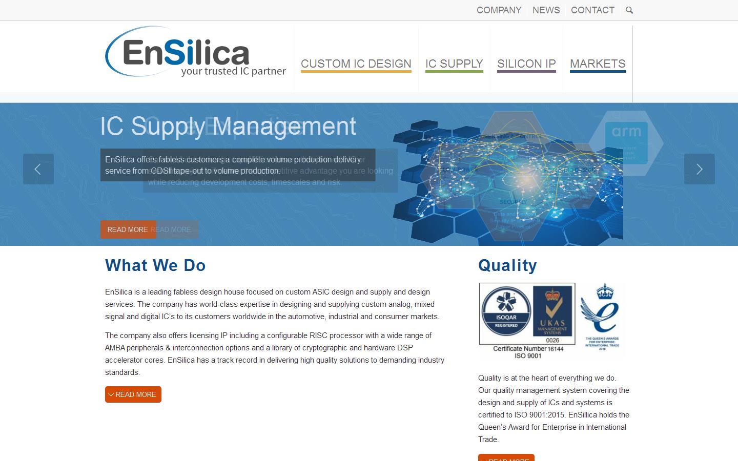 Ensilica Website