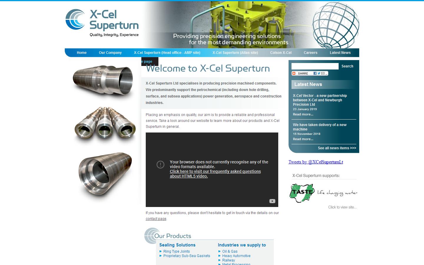 X-cel Superturn GB Ltd Website