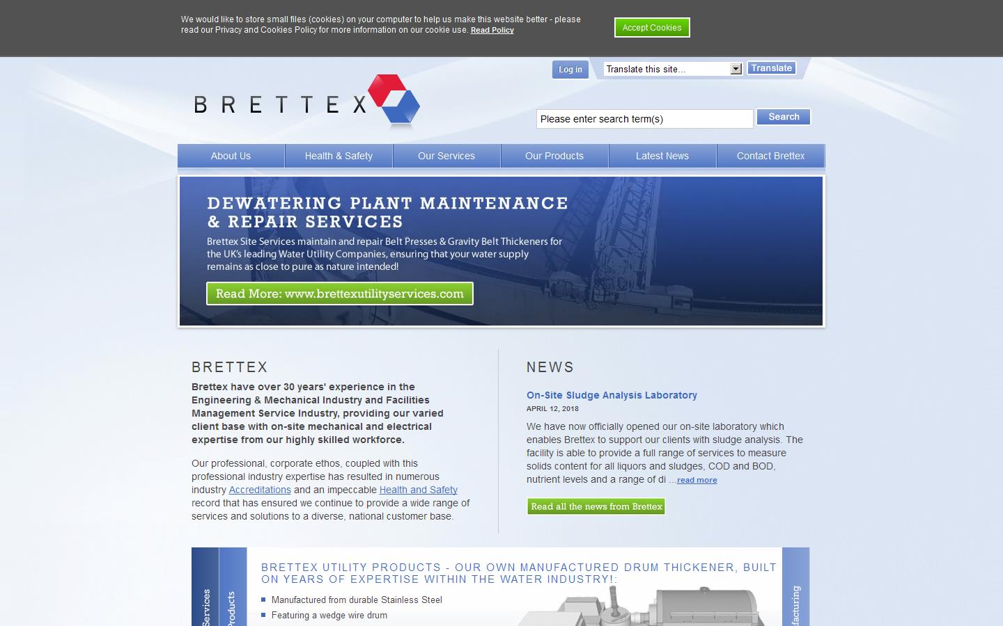 Brettex Site Services Website