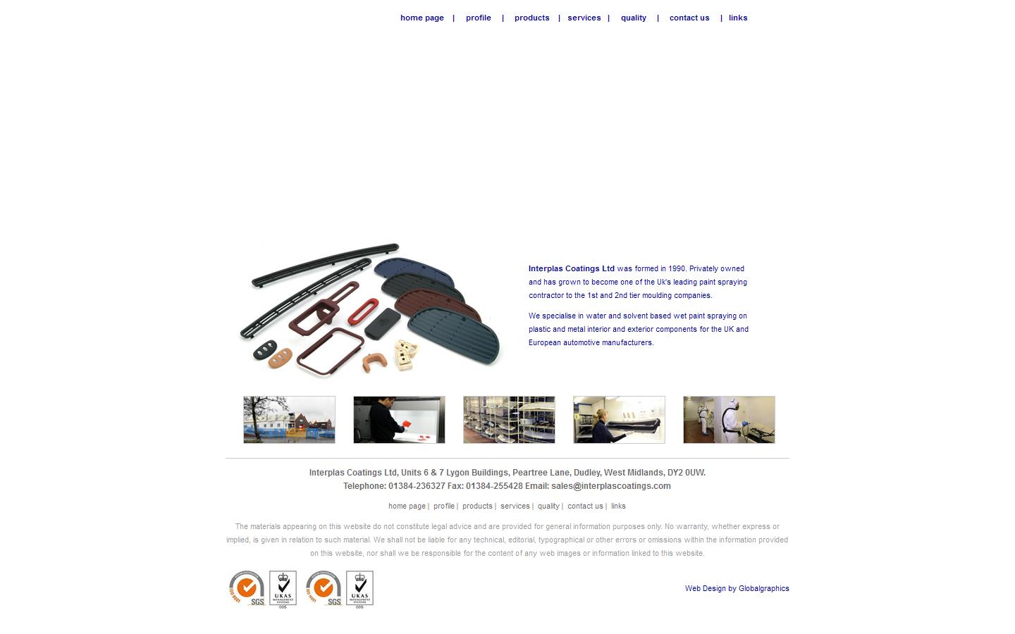 Interplas Coatings Ltd Website