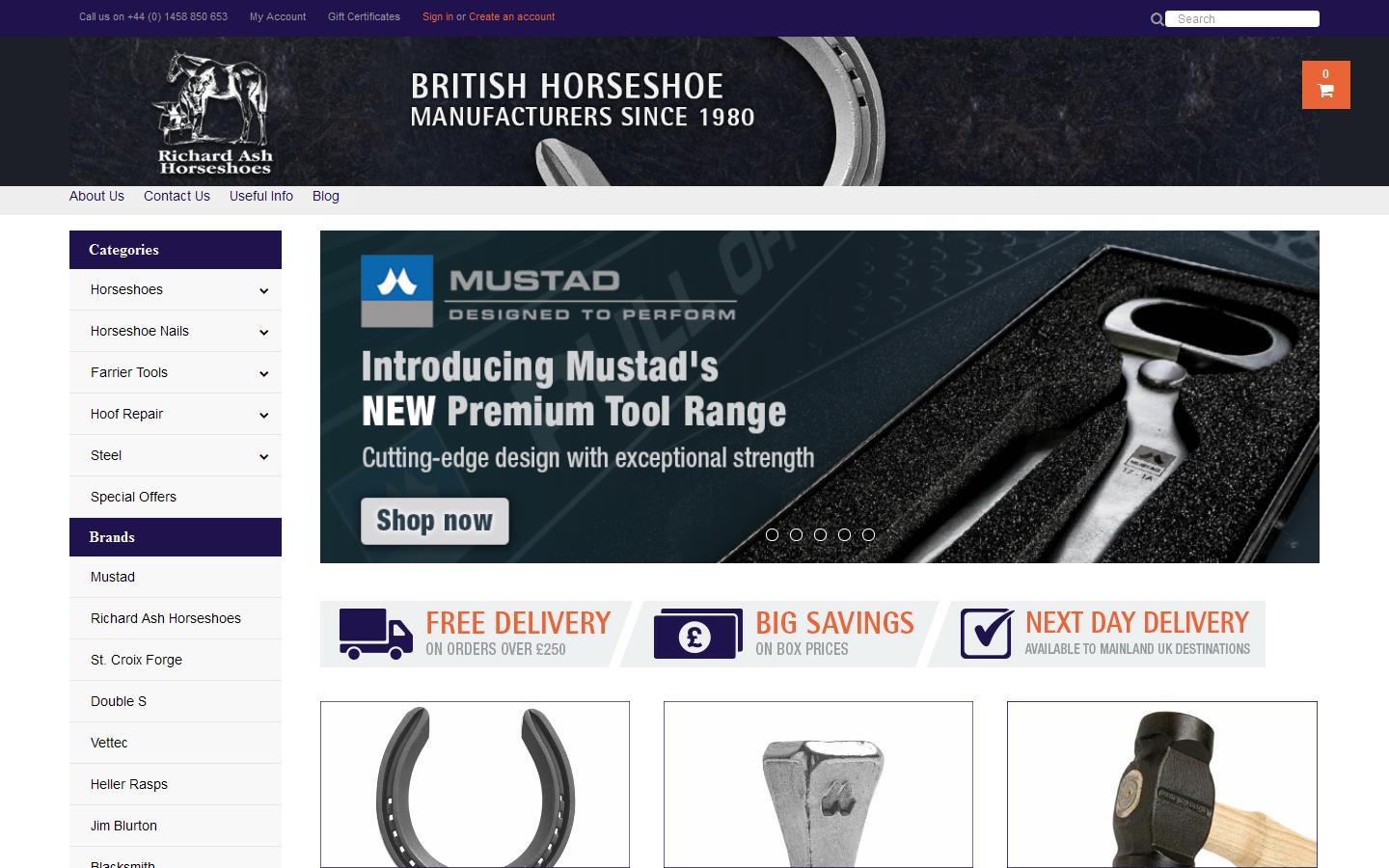 Richard Ash Horseshoes Website