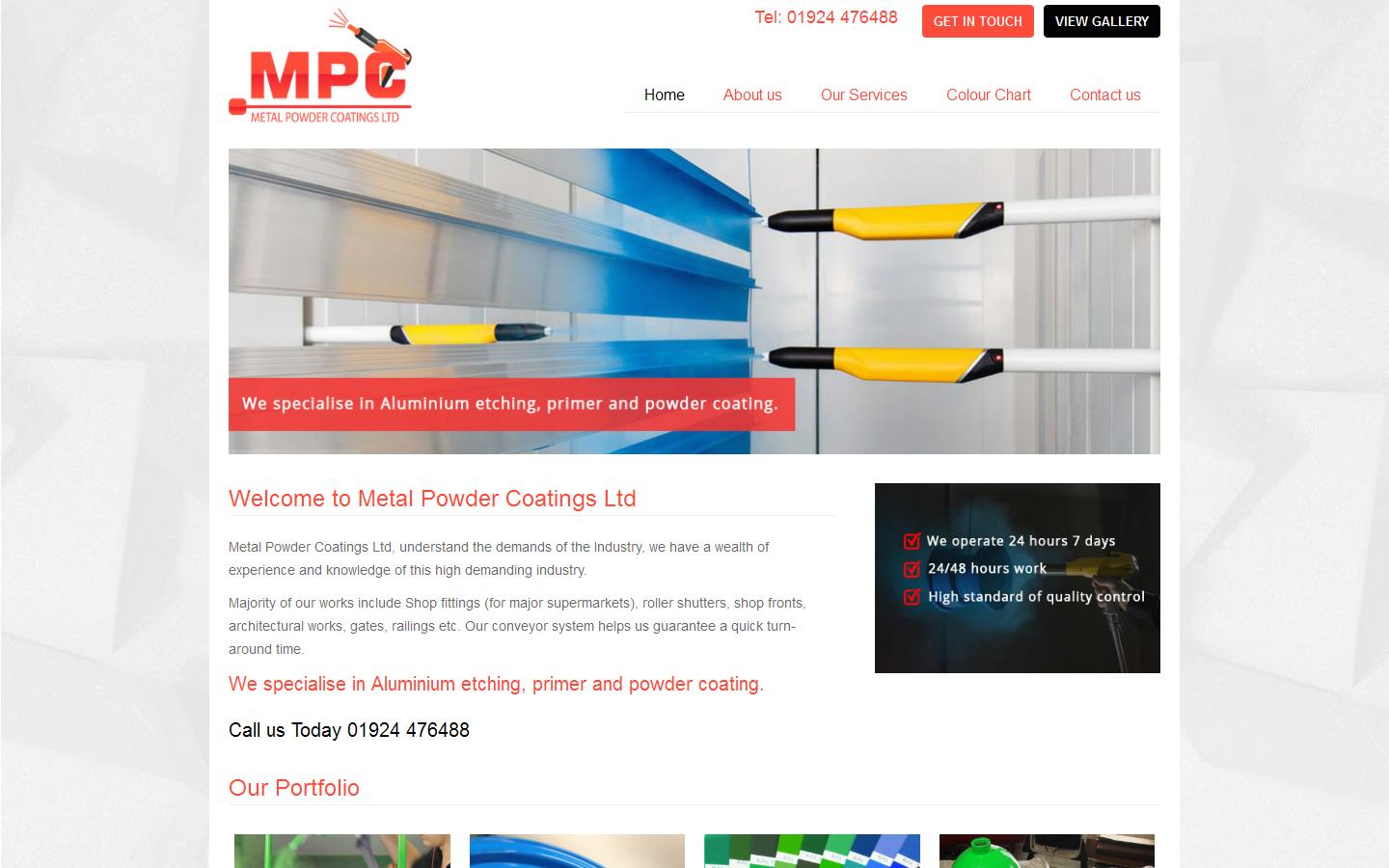 Metal Powder Coatings Ltd Website